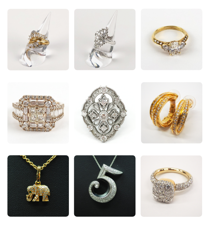 Diamond products, Branded Jewelry, Coloured stone products